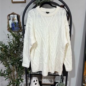Coco + Carmen Elegant Cream Knit Sweater